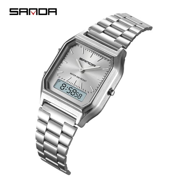 fashion sanda military sports watches waterproof mens brand luxury clock electronic led digital watch men relogio masculinog, Slivery;brown
fashion sanda military sports watches waterproof mens brand luxury clock electronic led digital watch men relogio masculinog, Slivery;brown