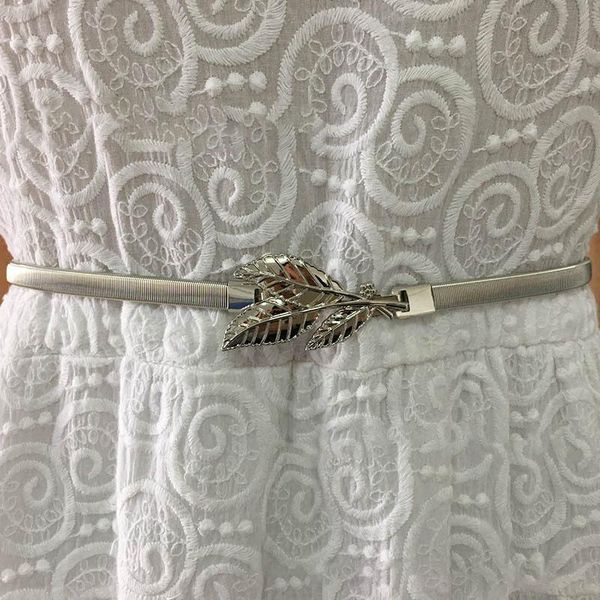 belts adjustable women ms chain elastic metal wedding jewelry ladies decor gold silver leaf thin belt, Black;brown
belts adjustable women ms chain elastic metal wedding jewelry ladies decor gold silver leaf thin belt, Black;brown