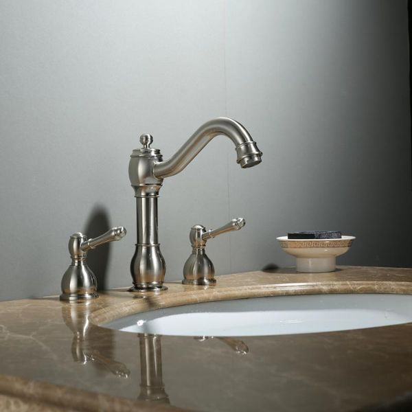 hole basin faucet bathroom sink deck mounted dual handle cold water mixer tap brush nickel chrome finished faucets
hole basin faucet bathroom sink deck mounted dual handle cold water mixer tap brush nickel chrome finished faucets