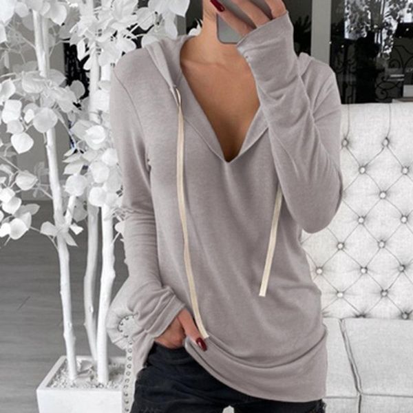 women's hoodies & sweatshirts women solid spring autumn v-neck long sleeve hooded streetwear female casual pullovers plus size, Black
women's hoodies & sweatshirts women solid spring autumn v-neck long sleeve hooded streetwear female casual pullovers plus size, Black