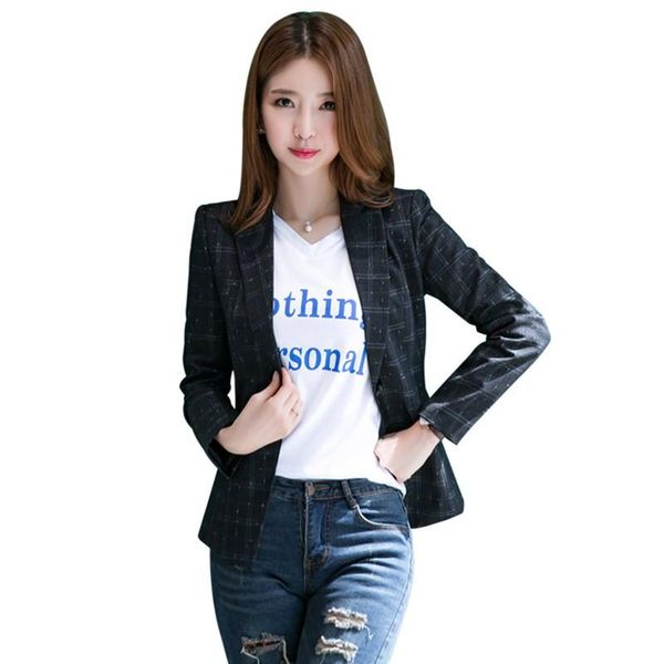 women's suits & blazers fmasuth plaid jacket blazer winter 4xl plus size full sleeve single button mujer femme women lsf-1882yj, White;black
women's suits & blazers fmasuth plaid jacket blazer winter 4xl plus size full sleeve single button mujer femme women lsf-1882yj, White;black