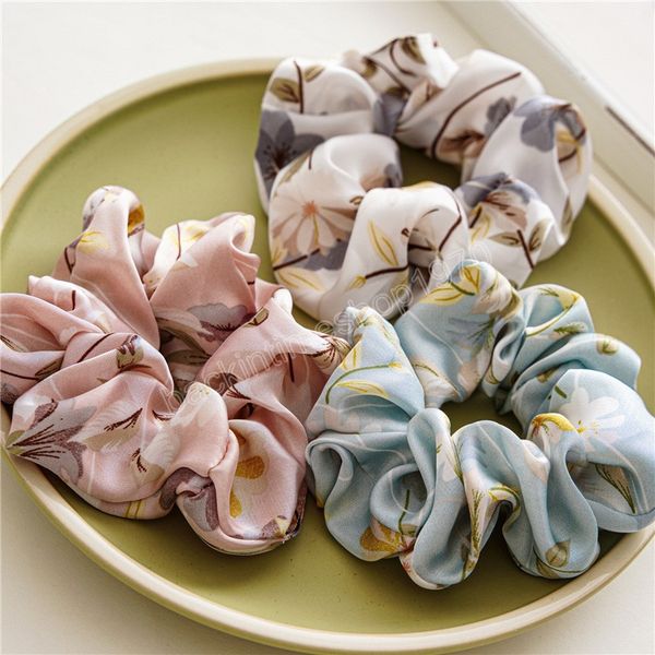 women fashion hair scrunchies simple smooth satin elastic rubber bands stylish floral ponytail holder hair ring hair accessories, Slivery;white
women fashion hair scrunchies simple smooth satin elastic rubber bands stylish floral ponytail holder hair ring hair accessories, Slivery;white