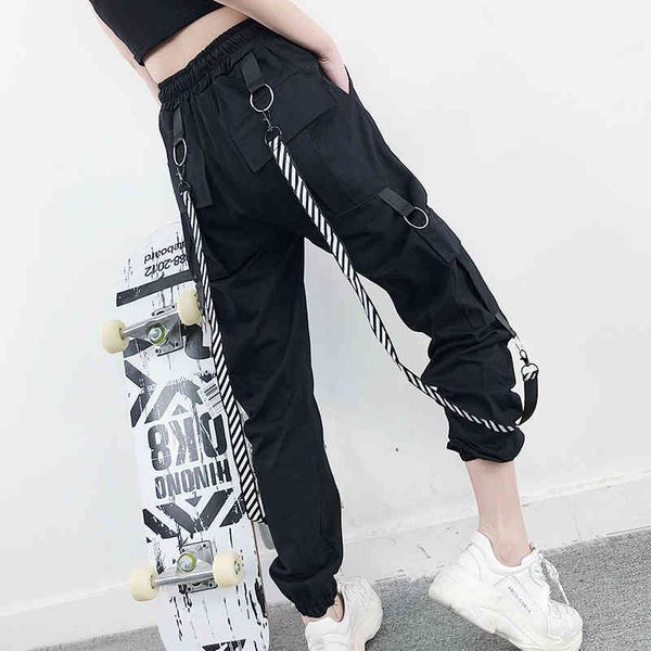 women's pants & capris harajuku cargo high waist loose pockets s korean streetwear hip hop trousers pantalon mujer edt8, Black;white
women's pants & capris harajuku cargo high waist loose pockets s korean streetwear hip hop trousers pantalon mujer edt8, Black;white