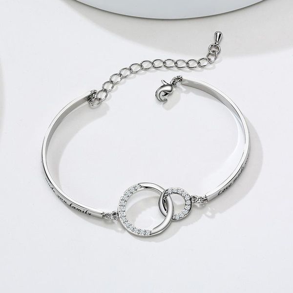 charm bracelets fashion stainless steel zircon double ring bracelet jewelry opening large metal garniture corrosion enhance temperament wome, Golden;silver
charm bracelets fashion stainless steel zircon double ring bracelet jewelry opening large metal garniture corrosion enhance temperament wome, Golden;silver