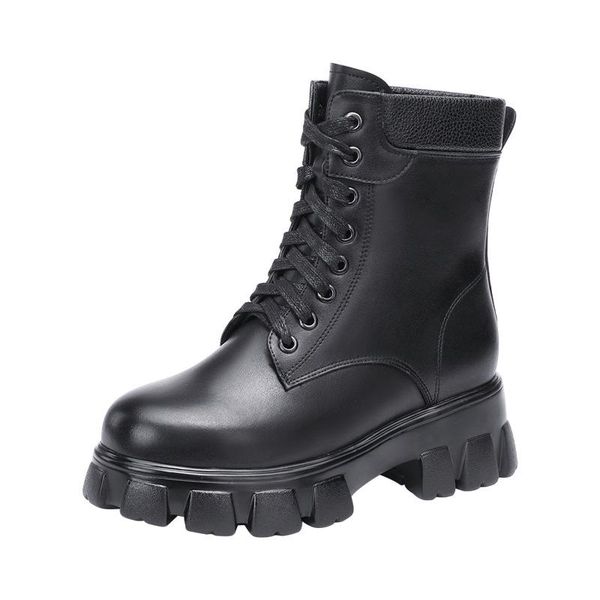 boots plus size 32-43 square heel genuine leather women shoes winter 2021 lace up medium motorcycle ankle with fur, Black
boots plus size 32-43 square heel genuine leather women shoes winter 2021 lace up medium motorcycle ankle with fur, Black