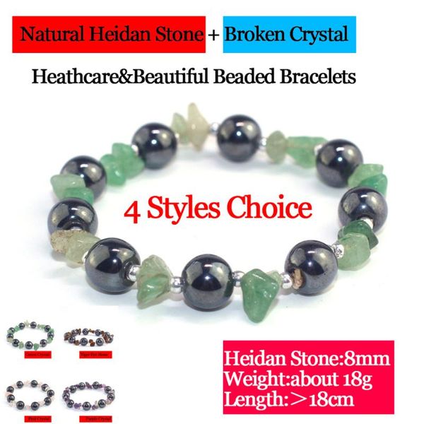 charm bracelets beautiful broken crystal beaded healthcare hematite bracelet for men and women natural stone beads hand chains, Golden;silver
charm bracelets beautiful broken crystal beaded healthcare hematite bracelet for men and women natural stone beads hand chains, Golden;silver