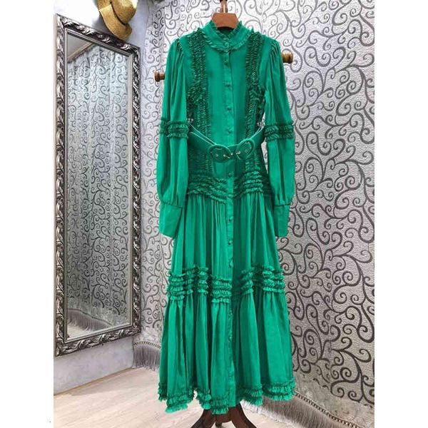 casual dresses high street est designer summer fashion women's long sleeve buttons fly ruffles belted holiday maxi dress gaxa, Black;gray
casual dresses high street est designer summer fashion women's long sleeve buttons fly ruffles belted holiday maxi dress gaxa, Black;gray