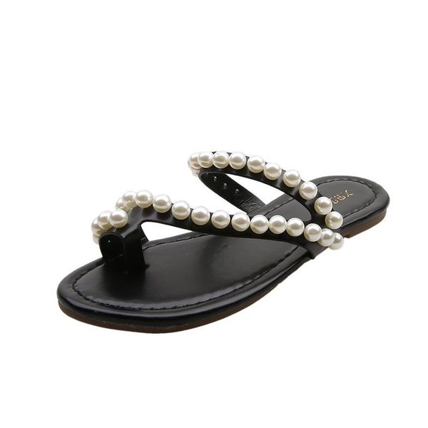 slippers 2021 summer pearl flat bottom sandal temperament leisure fairy style toe slipper women, Black
slippers 2021 summer pearl flat bottom sandal temperament leisure fairy style toe slipper women, Black