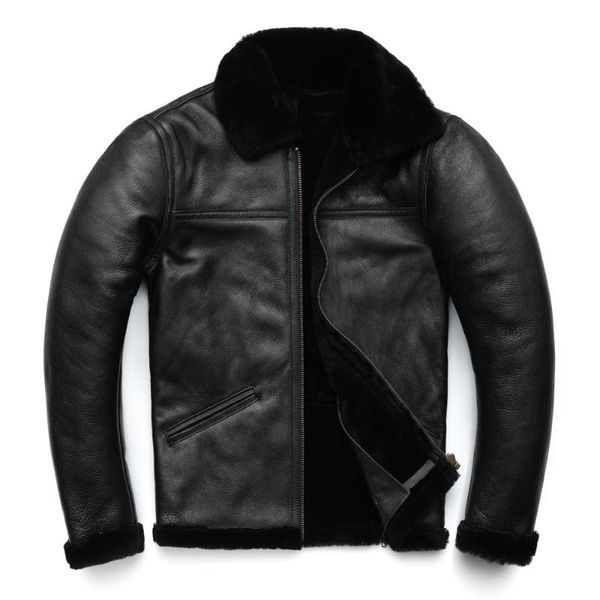 men's leather & faux 100% natural fur shearling coat men thick black winter warm asian size m-4xl clothing m263
men's leather & faux 100% natural fur shearling coat men thick black winter warm asian size m-4xl clothing m263
