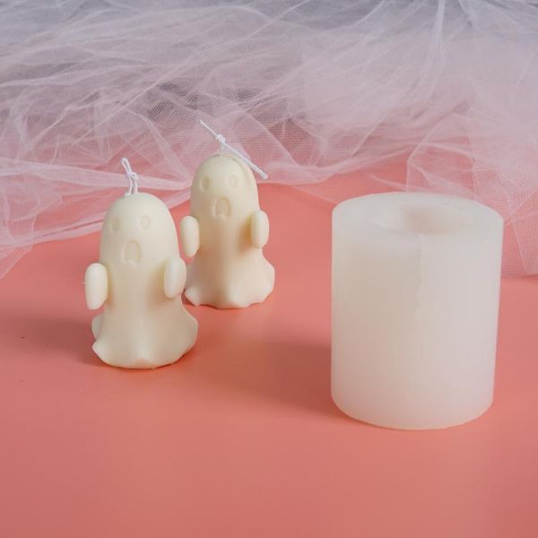 craft tools ghost candle silicone mold cute abstract character plaster handmade
