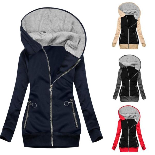 women's jackets women autumn winter hoodies leisure loose hooded zipper pockets plus size sweatshirt sports dresses outwear 2022 #gm, Black;brown
women's jackets women autumn winter hoodies leisure loose hooded zipper pockets plus size sweatshirt sports dresses outwear 2022 #gm, Black;brown