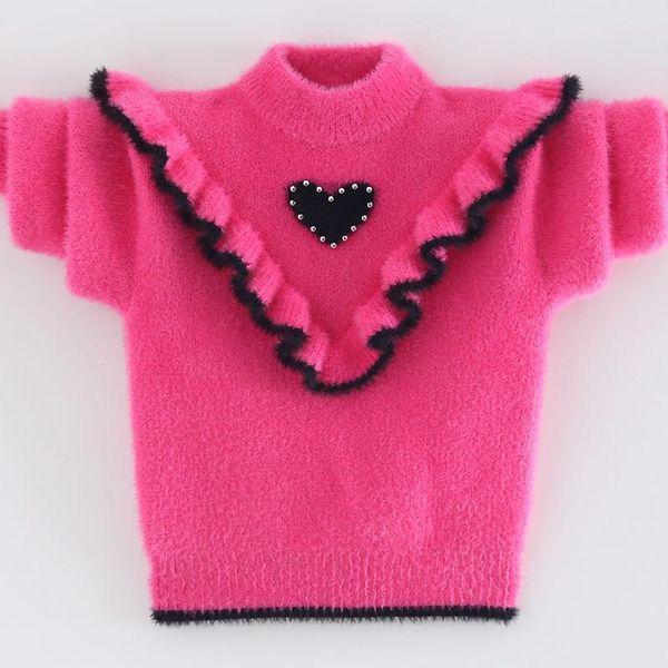 pullover 2-8y children's sweater crewneck thicken kids slouchy soft wool clothing girls autumn winter sweaters knitting heart pattern, Blue
pullover 2-8y children's sweater crewneck thicken kids slouchy soft wool clothing girls autumn winter sweaters knitting heart pattern, Blue