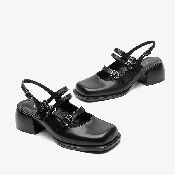 sandals women sandals cow leather square toe high heels summer pumps shallow buckles strap mary janes shoes handmade 31178, Black
sandals women sandals cow leather square toe high heels summer pumps shallow buckles strap mary janes shoes handmade 31178, Black