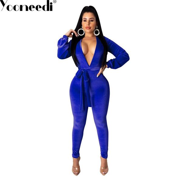 women's jumpsuits & rompers yooneedi 2021 arrival fashion design women 3 color solid v-neck full sleeve ladies (with belt) sd9192, Black;white
women's jumpsuits & rompers yooneedi 2021 arrival fashion design women 3 color solid v-neck full sleeve ladies (with belt) sd9192, Black;white