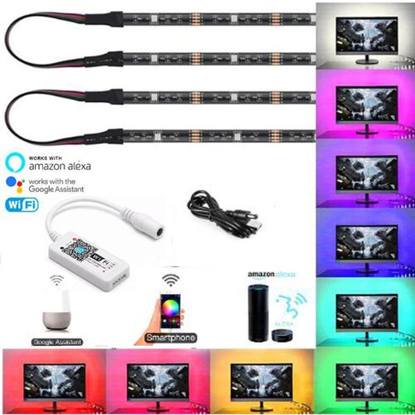 strips 5v usb cable led strip light lamp wifi smart app amazon alexa google kit deskbackground tv computer display screen
strips 5v usb cable led strip light lamp wifi smart app amazon alexa google kit deskbackground tv computer display screen