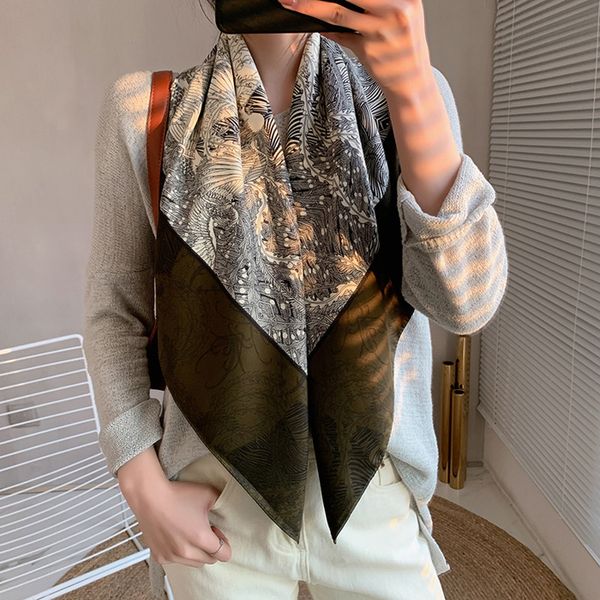 90*90 fashion designer head scarfs wrap for women foulard en soie square headscarf ladies shawl wraps muffler pareo bandanna female chiffon, Blue;gray
90*90 fashion designer head scarfs wrap for women foulard en soie square headscarf ladies shawl wraps muffler pareo bandanna female chiffon, Blue;gray