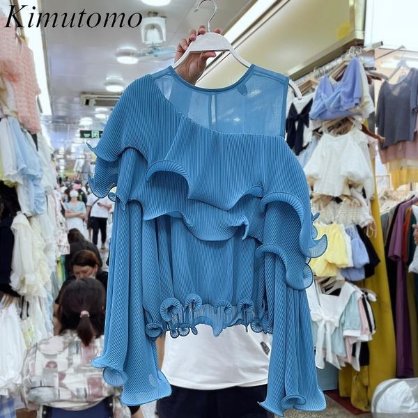 women's blouses & shirts kimutomo irregular chiffon blouse women 2021 early autumn korea style ladies off one shoulder flare sleeve s, White
women's blouses & shirts kimutomo irregular chiffon blouse women 2021 early autumn korea style ladies off one shoulder flare sleeve s, White