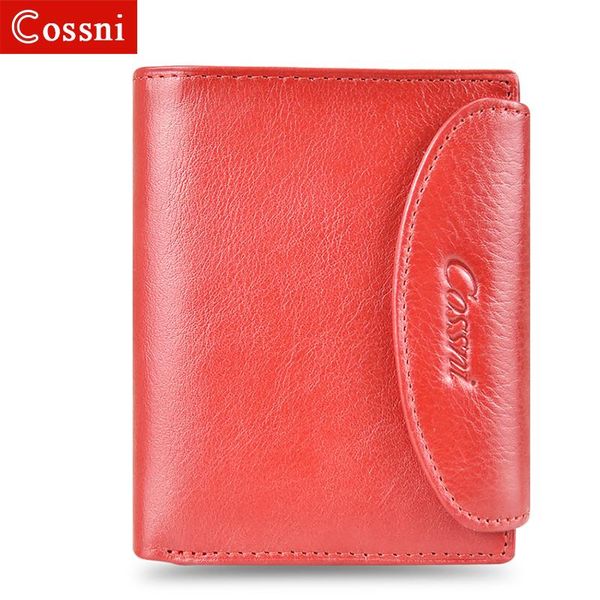 wallets arrive trend genuine leather wallet female women short quality coin purse button with zipper, Red;black 
wallets arrive trend genuine leather wallet female women short quality coin purse button with zipper, Red;black