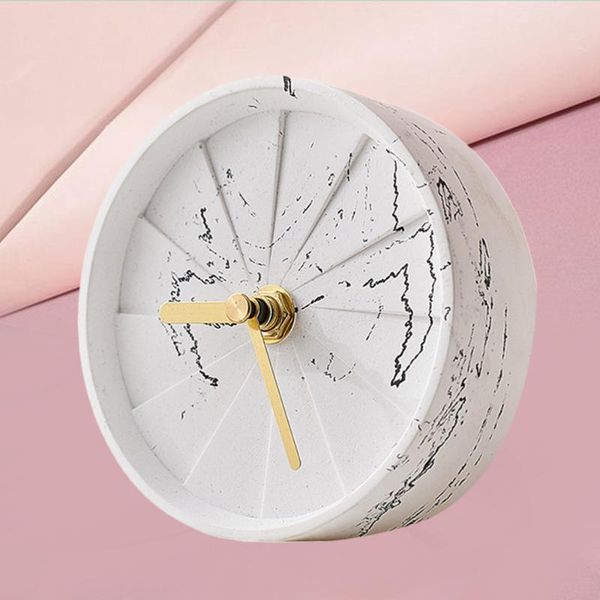 1pc cement clock simple round turbine design bedside table for bedroom homestay no battery (marbling) desk & clocks
1pc cement clock simple round turbine design bedside table for bedroom homestay no battery (marbling) desk & clocks