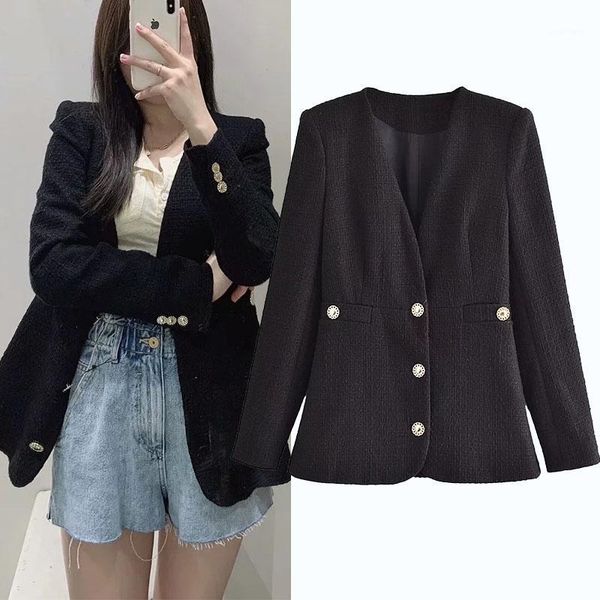 women's suits & blazers women's jackets long-sleeved elegant black jacket woman clothes commuter classic simple ladies pockets coa, White;black
women's suits & blazers women's jackets long-sleeved elegant black jacket woman clothes commuter classic simple ladies pockets coa, White;black