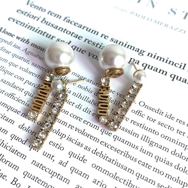 cyber monday pearl inlaid brilliant diamonds earrings, Golden 
cyber monday pearl inlaid brilliant diamonds earrings, Golden
