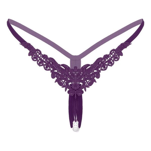 women's panties womens butterfly flower embroidery artificial pearl massage thongs lingerie underwear low waist crotchless t-back brief, Black;pink
women's panties womens butterfly flower embroidery artificial pearl massage thongs lingerie underwear low waist crotchless t-back brief, Black;pink