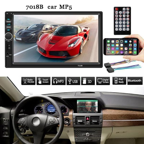 car video 2 din radio 7" hd multimedia player 7018b autoradio bluetooth mp5 usb audio stereo with rear view camera control #g3
car video 2 din radio 7" hd multimedia player 7018b autoradio bluetooth mp5 usb audio stereo with rear view camera control #g3