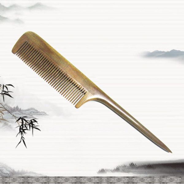 hair brushes green sandalwood comb wooden long handle pointed tail smoothing fine tooth, Silver
hair brushes green sandalwood comb wooden long handle pointed tail smoothing fine tooth, Silver