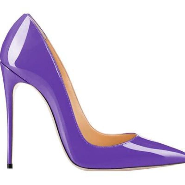dress shoes brand design women fashion pointed toe patent leather stiletto heel pumps purple red blue 12cm high heels formal, Black
dress shoes brand design women fashion pointed toe patent leather stiletto heel pumps purple red blue 12cm high heels formal, Black
