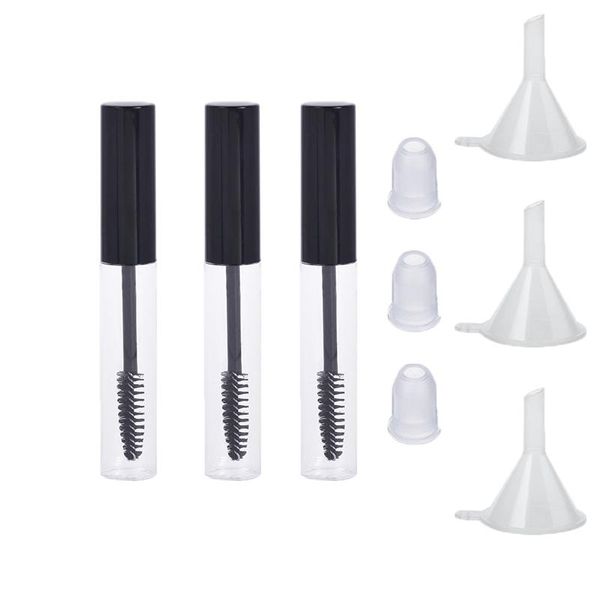 3pcs 10ml black cap empty eyelashes tube container vials with plug reusable portable bottle makeup accessories storage bottles & jars
3pcs 10ml black cap empty eyelashes tube container vials with plug reusable portable bottle makeup accessories storage bottles & jars