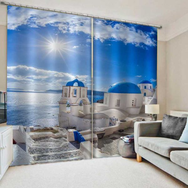 luxury blackout 3d window curtains for living room bedroom seaside curtain blue sky & drapes
luxury blackout 3d window curtains for living room bedroom seaside curtain blue sky & drapes