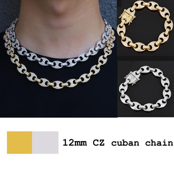 chains hip hop iced out cz multi-colors coffee bean pig nose alloy rhinestone necklace charm link chain bling necklaces for men jewelry, Silver
chains hip hop iced out cz multi-colors coffee bean pig nose alloy rhinestone necklace charm link chain bling necklaces for men jewelry, Silver