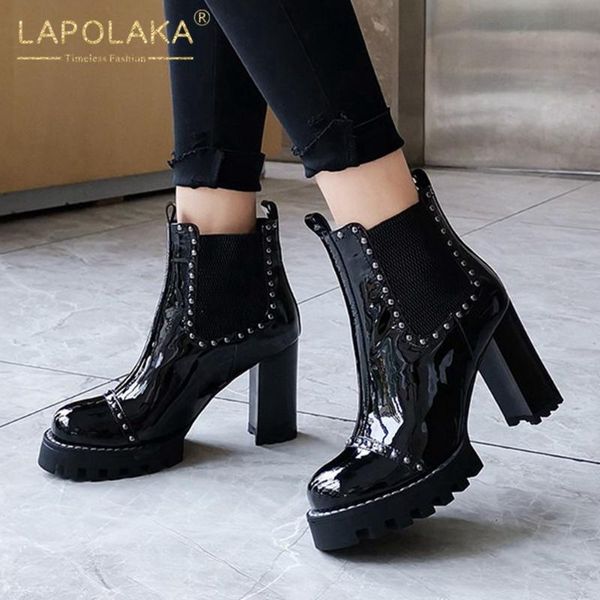 boots lapolaka 2021 punk style ins dropship shoes woman platform skidproof comfy rivet ladies, Black
boots lapolaka 2021 punk style ins dropship shoes woman platform skidproof comfy rivet ladies, Black