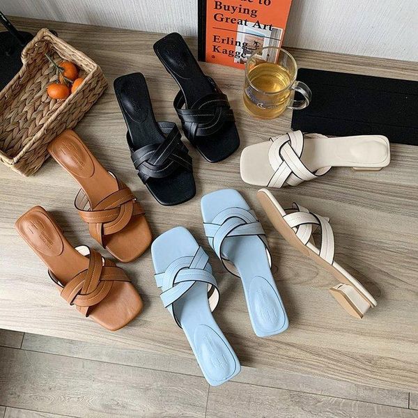 women slippers slides outdoor ladies flats pu leather comfy chic soft casual elegant summer woman fashion shoes 2021, Black
women slippers slides outdoor ladies flats pu leather comfy chic soft casual elegant summer woman fashion shoes 2021, Black