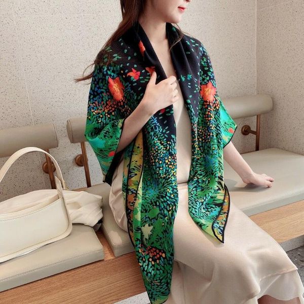 scarves 70% cashmere 30% silk scarf women fashion green shawl stole double-sided flower leaf big blanket kerchief 135*135cm, Blue;gray
scarves 70% cashmere 30% silk scarf women fashion green shawl stole double-sided flower leaf big blanket kerchief 135*135cm, Blue;gray