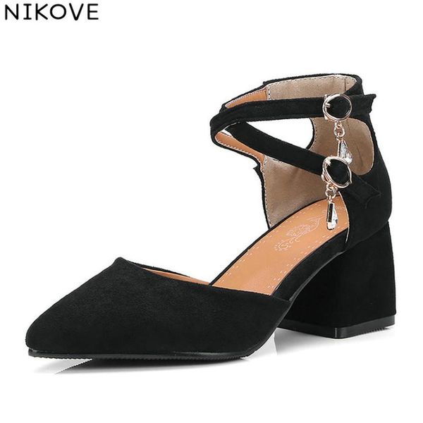 dress shoes nikove 2021 women pumps spring pointed toe fashion square high heels elegant cross-tied size 34-43, Black
dress shoes nikove 2021 women pumps spring pointed toe fashion square high heels elegant cross-tied size 34-43, Black
