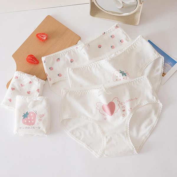 women's panties japanese strawberry white cute cartoon print underwear cotton girl student mid-waist briefs plus size, Black;pink
women's panties japanese strawberry white cute cartoon print underwear cotton girl student mid-waist briefs plus size, Black;pink