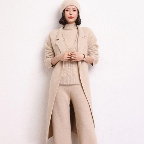 women's wool & blends 2021 100% cashmere pure color knitted cardigan coat slim casual clothing, Black
women's wool & blends 2021 100% cashmere pure color knitted cardigan coat slim casual clothing, Black