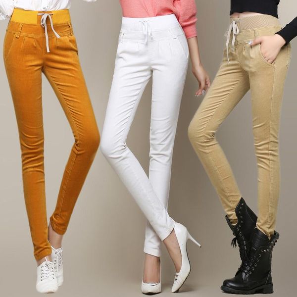 women's pants & capris autumn winter corduroy trousers waist straight female plus size 27-34 thin casual pants/harem, Black;white
women's pants & capris autumn winter corduroy trousers waist straight female plus size 27-34 thin casual pants/harem, Black;white