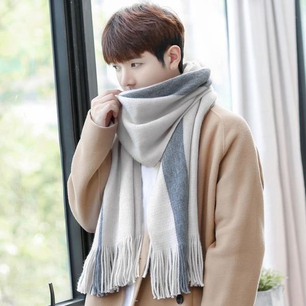 scarves autumn winter scarf men and women wraps korean wild tassel shawl thicken warm tourism go out couple bibs, Blue;gray
scarves autumn winter scarf men and women wraps korean wild tassel shawl thicken warm tourism go out couple bibs, Blue;gray