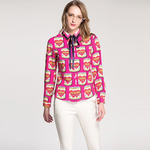 shirts blouses blouses spring wild printing women's shirts fashion long sleeve ribbons turn-down collar cute cans print pink office-lad, White
shirts blouses blouses spring wild printing women's shirts fashion long sleeve ribbons turn-down collar cute cans print pink office-lad, White