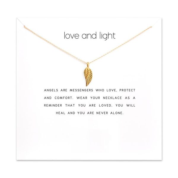 pendant necklaces fashion angel wing necklace women minimalist clavicle chain statement choker love and light gift card, Silver
pendant necklaces fashion angel wing necklace women minimalist clavicle chain statement choker love and light gift card, Silver