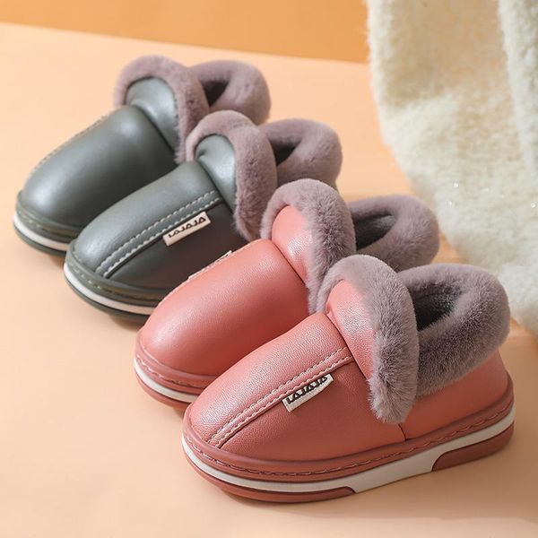 slipper fashion children' cotton slippers pu waterproof non-slip shoes winter home bag with warm boys and girls kids, Black;grey
slipper fashion children' cotton slippers pu waterproof non-slip shoes winter home bag with warm boys and girls kids, Black;grey