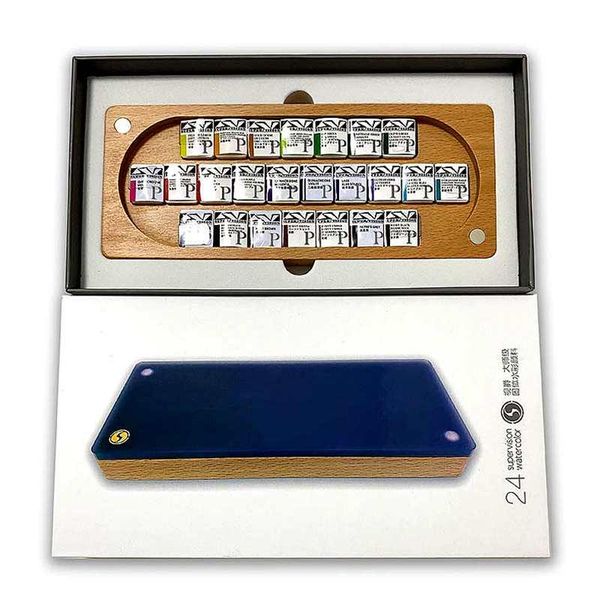 gift sets super vision 12/24 colors solid watercolor paint set professional water color with wooden box for painting art supplies
gift sets super vision 12/24 colors solid watercolor paint set professional water color with wooden box for painting art supplies