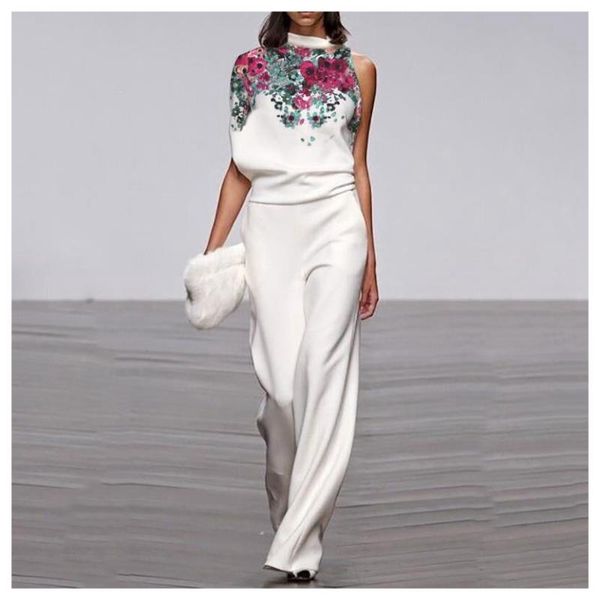 women's jumpsuits & rompers female elegant loose jumpsuit trousers print women casual long pants overalls white, Black;white
women's jumpsuits & rompers female elegant loose jumpsuit trousers print women casual long pants overalls white, Black;white