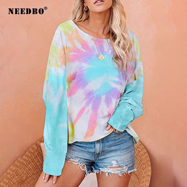 women's hoodies & sweatshirts needbo and tie dye print autumn women oversize casual pullover hoodie streetwear, Black
women's hoodies & sweatshirts needbo and tie dye print autumn women oversize casual pullover hoodie streetwear, Black