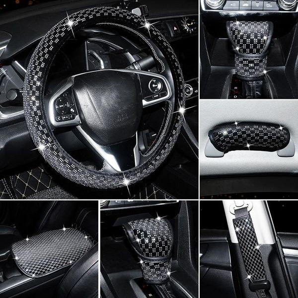 steering wheel covers white rhinestones drilling headrest pillow handbrake cover car interior decorations
steering wheel covers white rhinestones drilling headrest pillow handbrake cover car interior decorations
