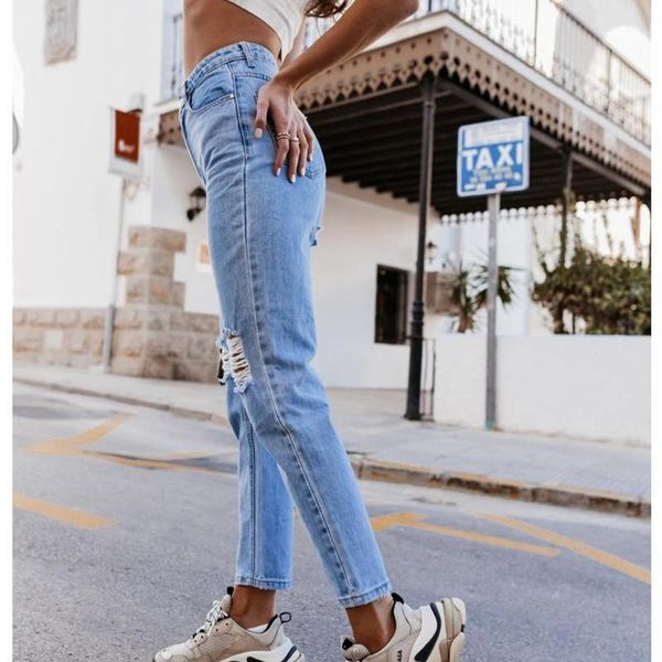 women's jeans mandylandy denim trousers for women ripped washed female high waist straight-leg pants, Blue
women's jeans mandylandy denim trousers for women ripped washed female high waist straight-leg pants, Blue