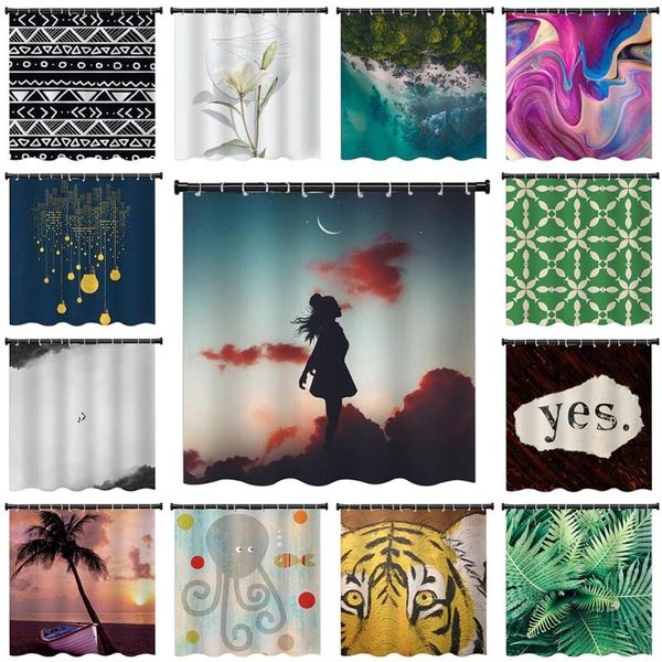 shower curtains 1 piece rainforest multiple styles curtain with 12 hooks waterproof durable quality bath decoration
shower curtains 1 piece rainforest multiple styles curtain with 12 hooks waterproof durable quality bath decoration