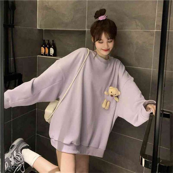40 kawaii bear pocket womens shirts spring autumn loose wild pullover solid oversized color shirt, White
40 kawaii bear pocket womens shirts spring autumn loose wild pullover solid oversized color shirt, White